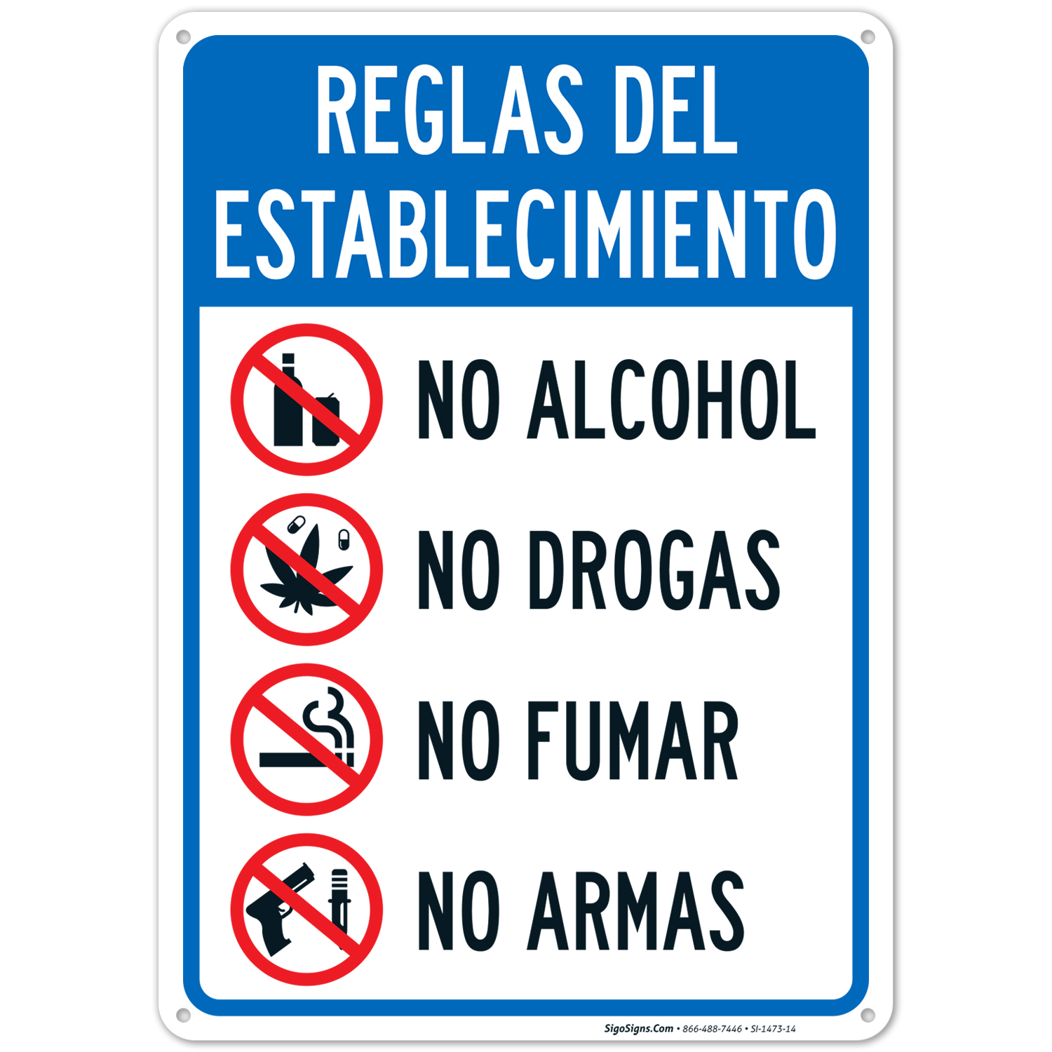 no alcohol and drugs sign